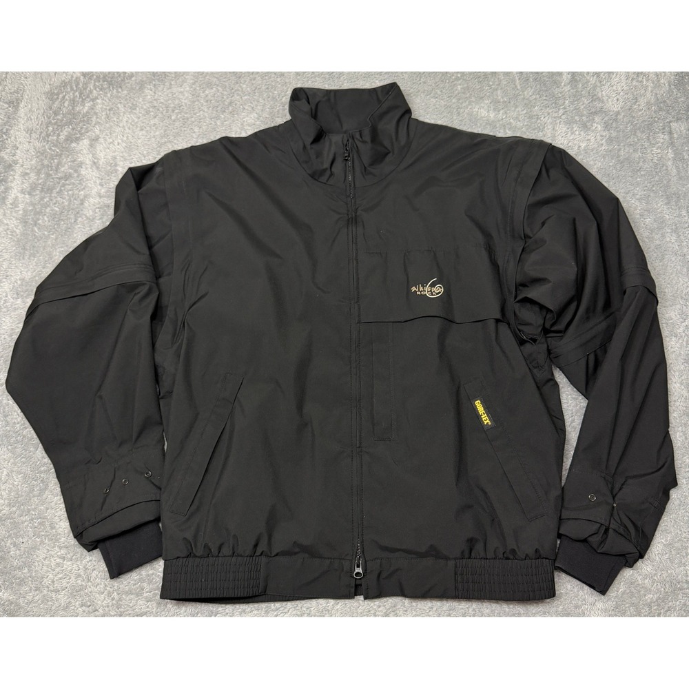 Zero Restriction Jacket Mens L Black Gore Tex Tour Lite Traveler Whisper Rock